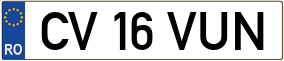 Truck License Plate